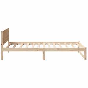 Rám postele s čelo Přírodní 75 x 190 cm Masivní borové dřevo - obrázek 6