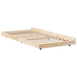 Rám postele Přírodní 100 x 200 cm Masivní borové dřevo - obrázek 8