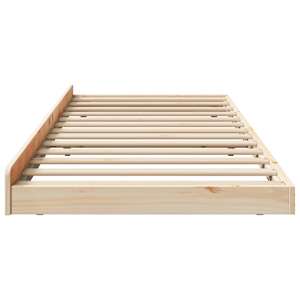 Rám postele Přírodní 90 x 200 cm Masivní borové dřevo - obrázek 6