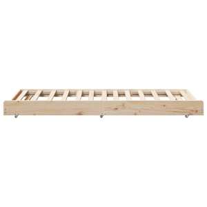 Rám postele Přírodní 90 x 200 cm Masivní borové dřevo - obrázek 7