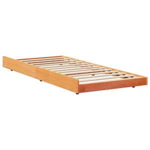Rám postele Hnědá 90 x 200 cm Masivní borové dřevo - obrázek 5