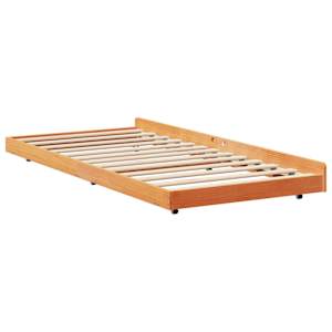 Rám postele Voskově hnědá 80 x 200 cm Masivní borové dřevo - obrázek 8