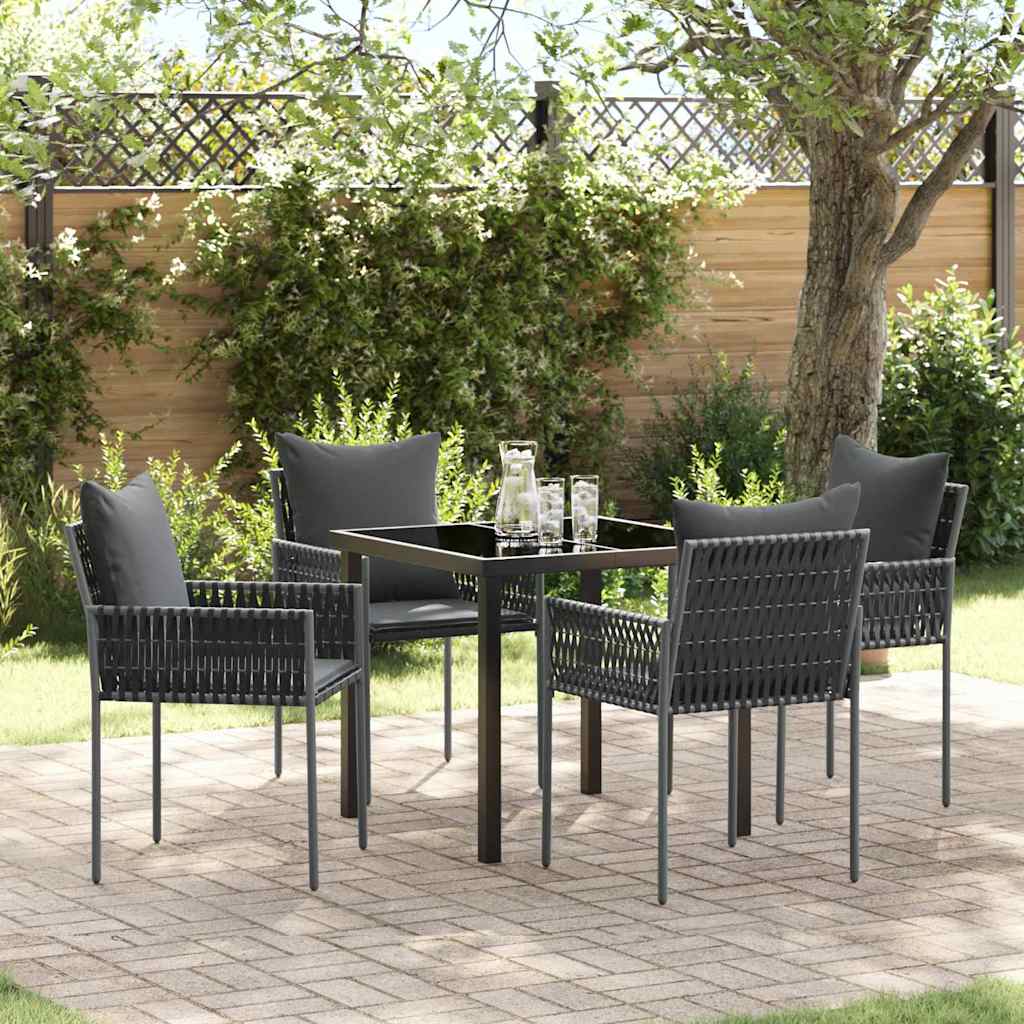 3-osaline komplekt Must, Tumehall PE Rattan Standard Tugev