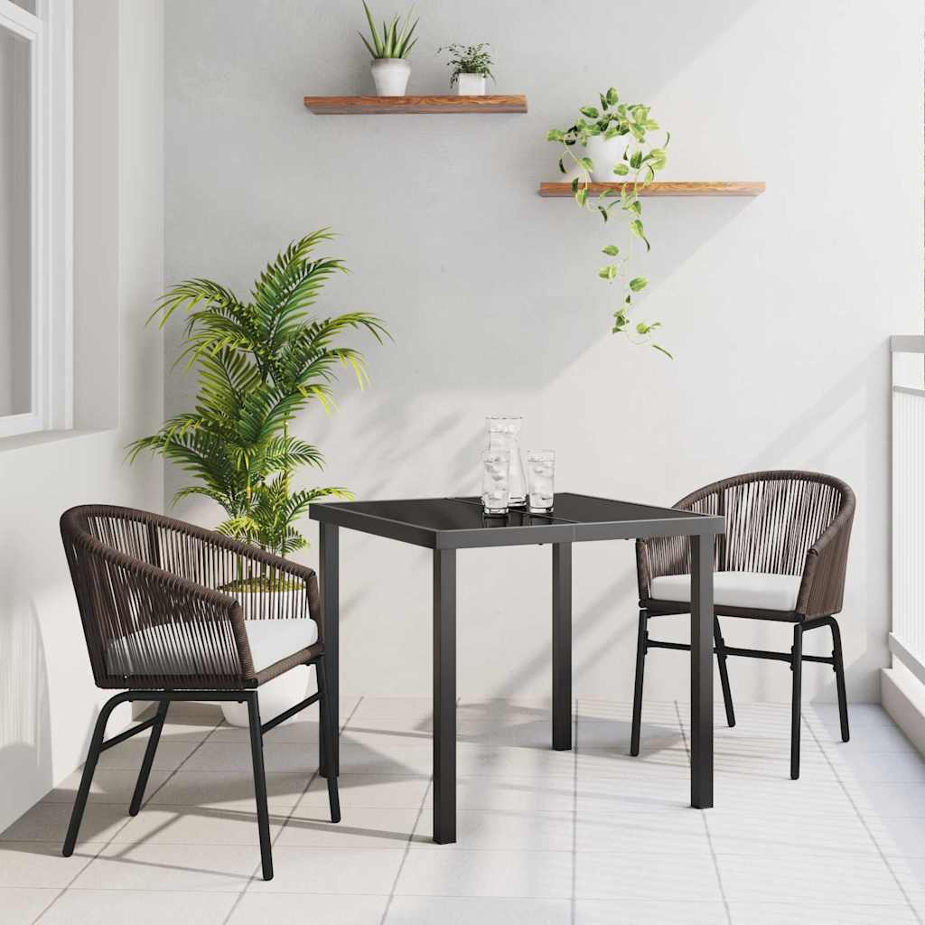 3-Personers Have Spisestel Brun Polyrattan