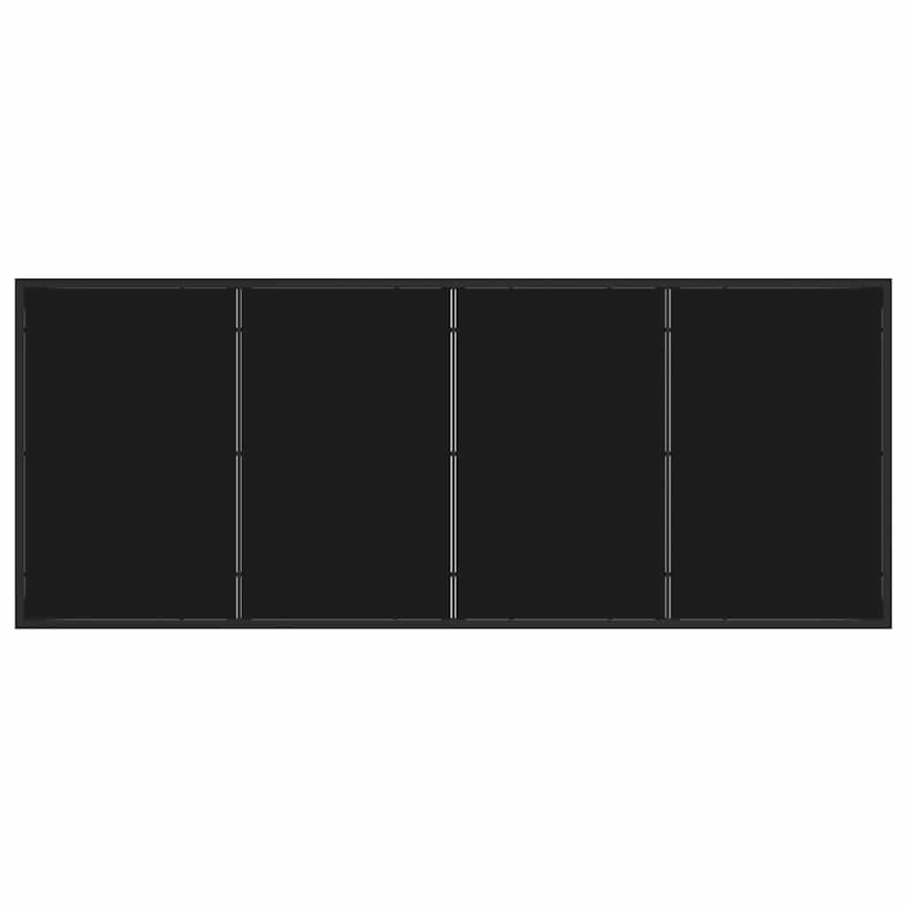 vidaXL Garten Essgruppe 9 pcs Schwarz Pulverbeschichteter Stahl – Bild 8