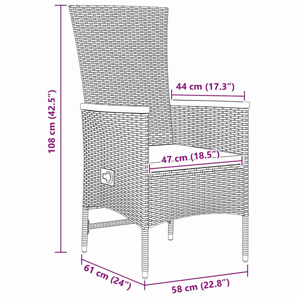Garden Dining Set size guide