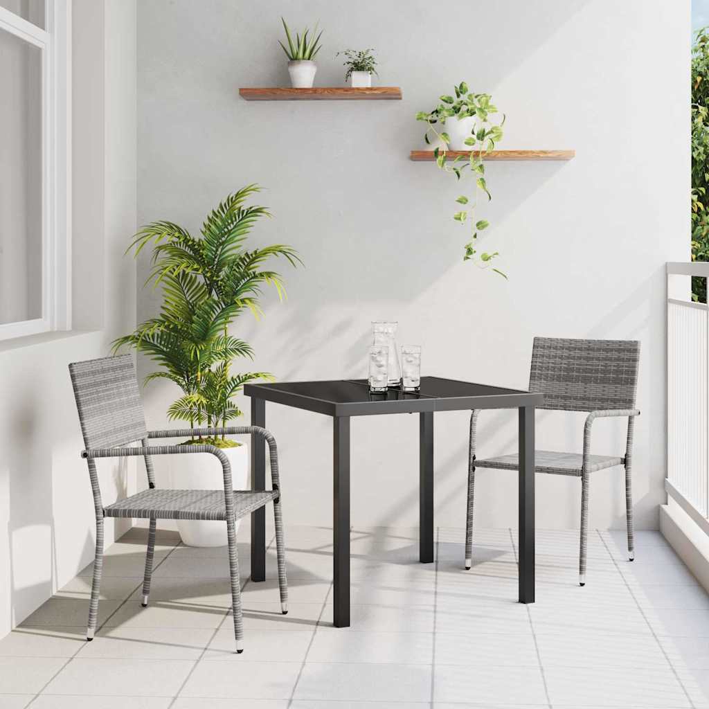 3 osaline aeda söögikomplekt Hall Polü Rattan