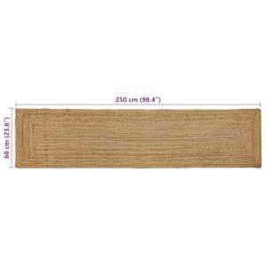 Koberec do oblasti Béžová 60 x 250 cm juta - obrázek 8