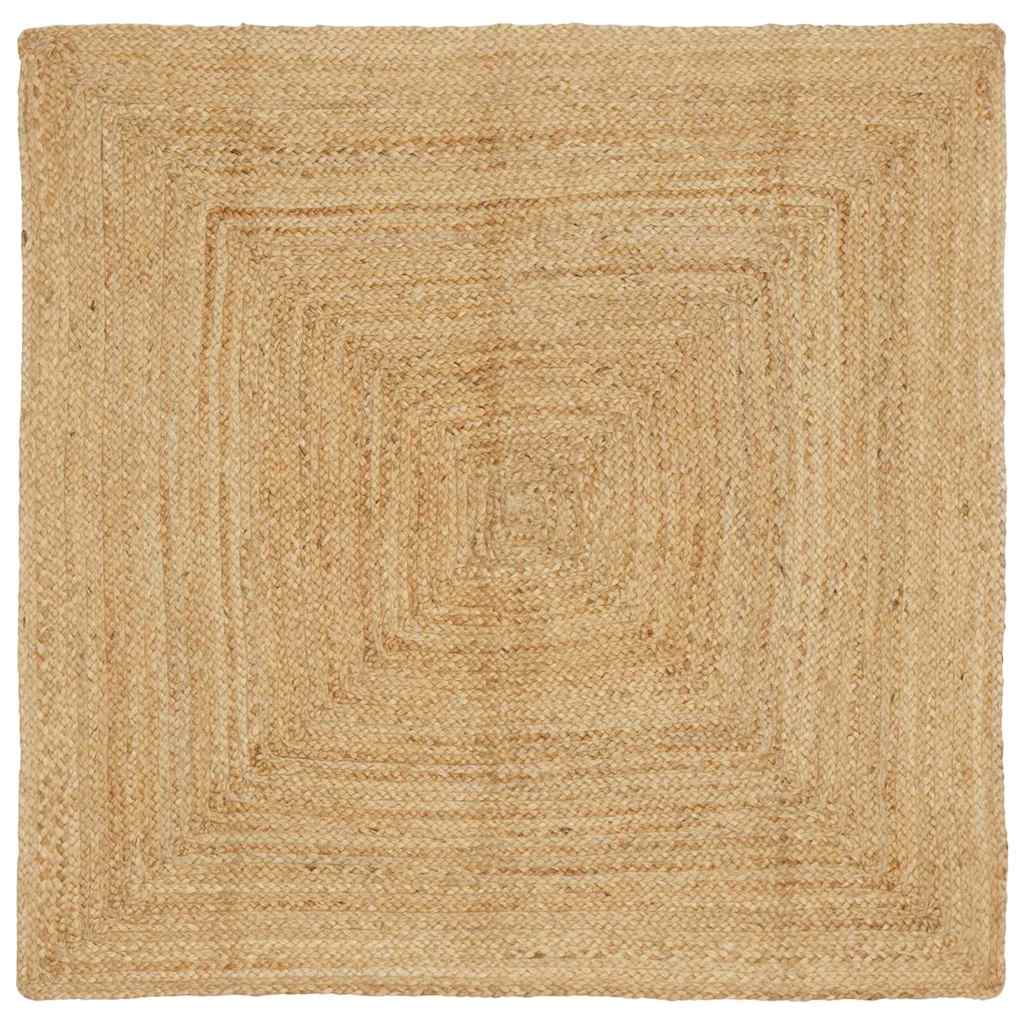 vidaXL Covor Bej 160 x 160 cm Iută