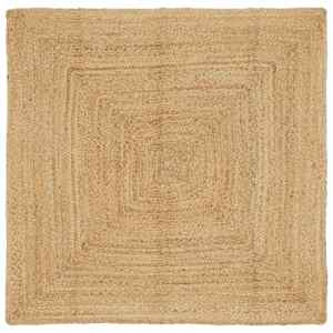 Preproga za območje Bež 160 x 160 cm Juta