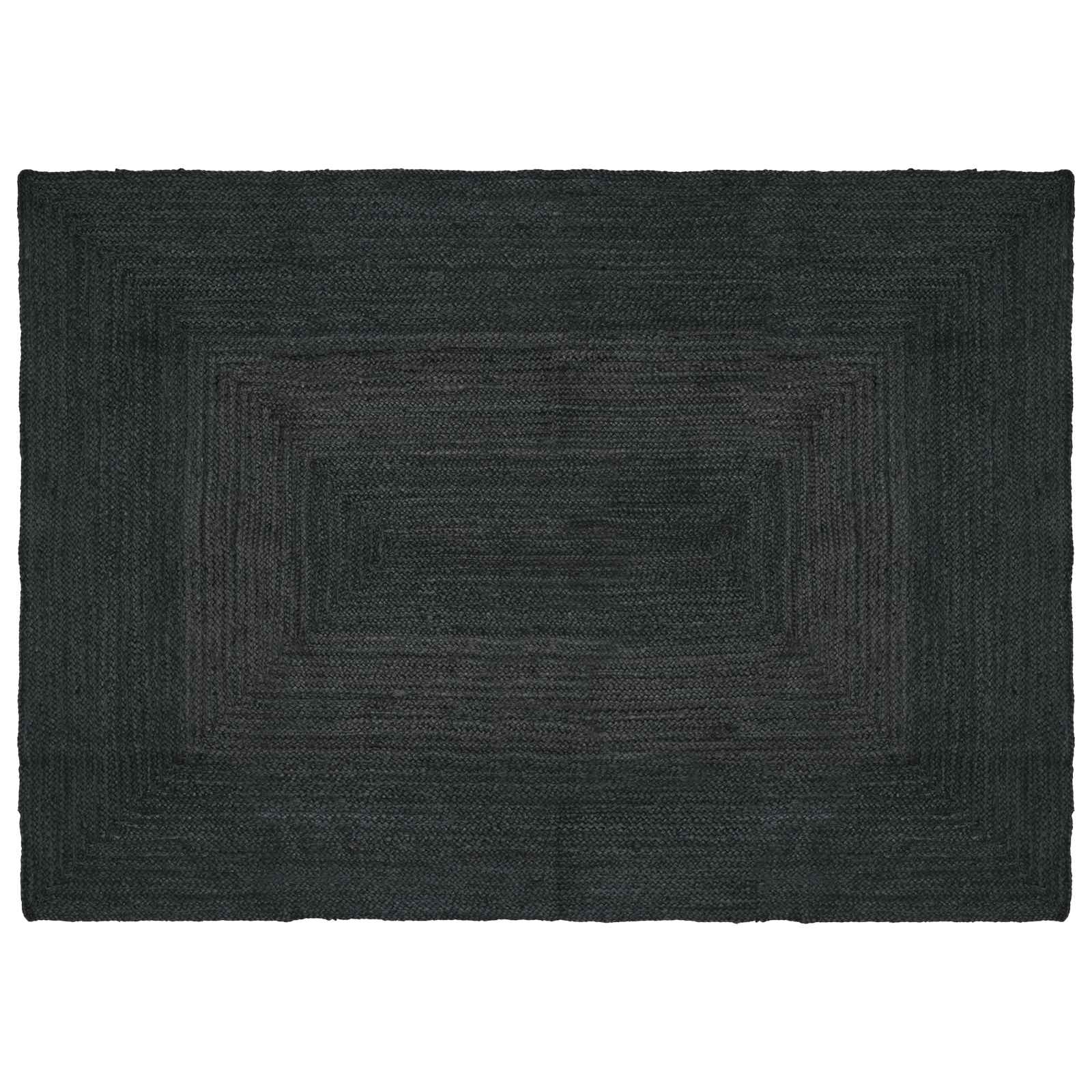 Vloerkleden Rechthoekig Donkergrijs 120 x 170 cm Jute image 1