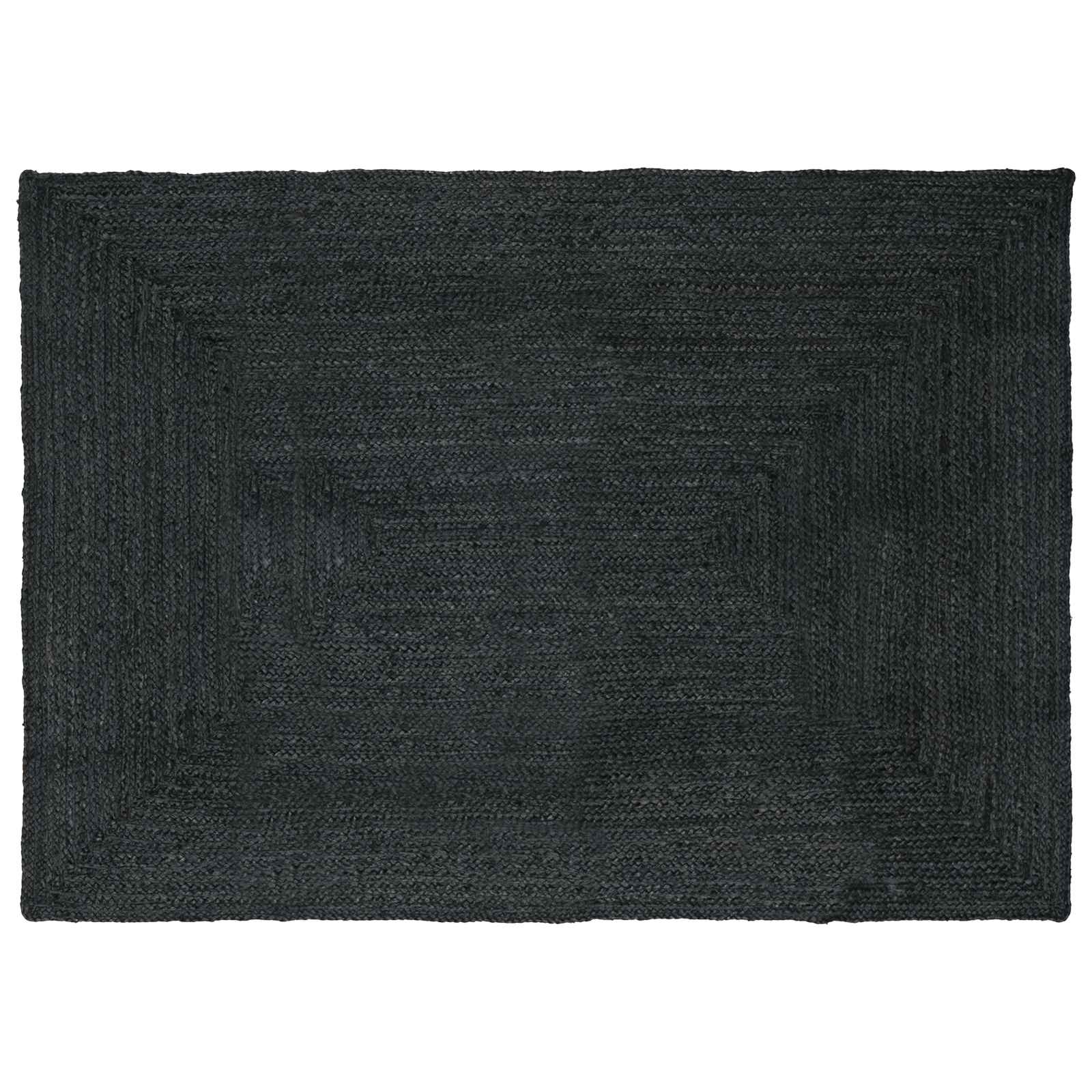 Vloerkleden Rechthoekig Donkergrijs 160 x 230 cm Jute image 1