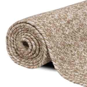 Kusové koberce Obdélníkový Přírodní a bílá 60 x 300 cm juta - obrázek 2