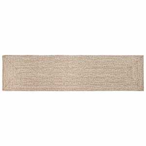 Kusové koberce Přírodní a bílá 60 x 400 cm juta - obrázek 1