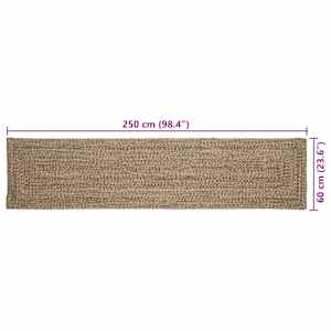 Kusové koberce Obdélníkový Přirozená a černá 60 x 250 cm juta - obrázek 9