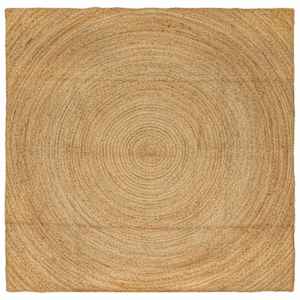 Kusové koberce Čtvercový Hnědá 200 x 200 cm juta - obrázek 1