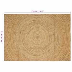 Kusové koberce Přírodní 200 x 290 cm juta - obrázek 8