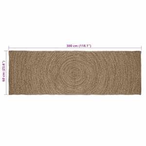Kusové koberce Šedá 60 x 300 cm juta - obrázek 7