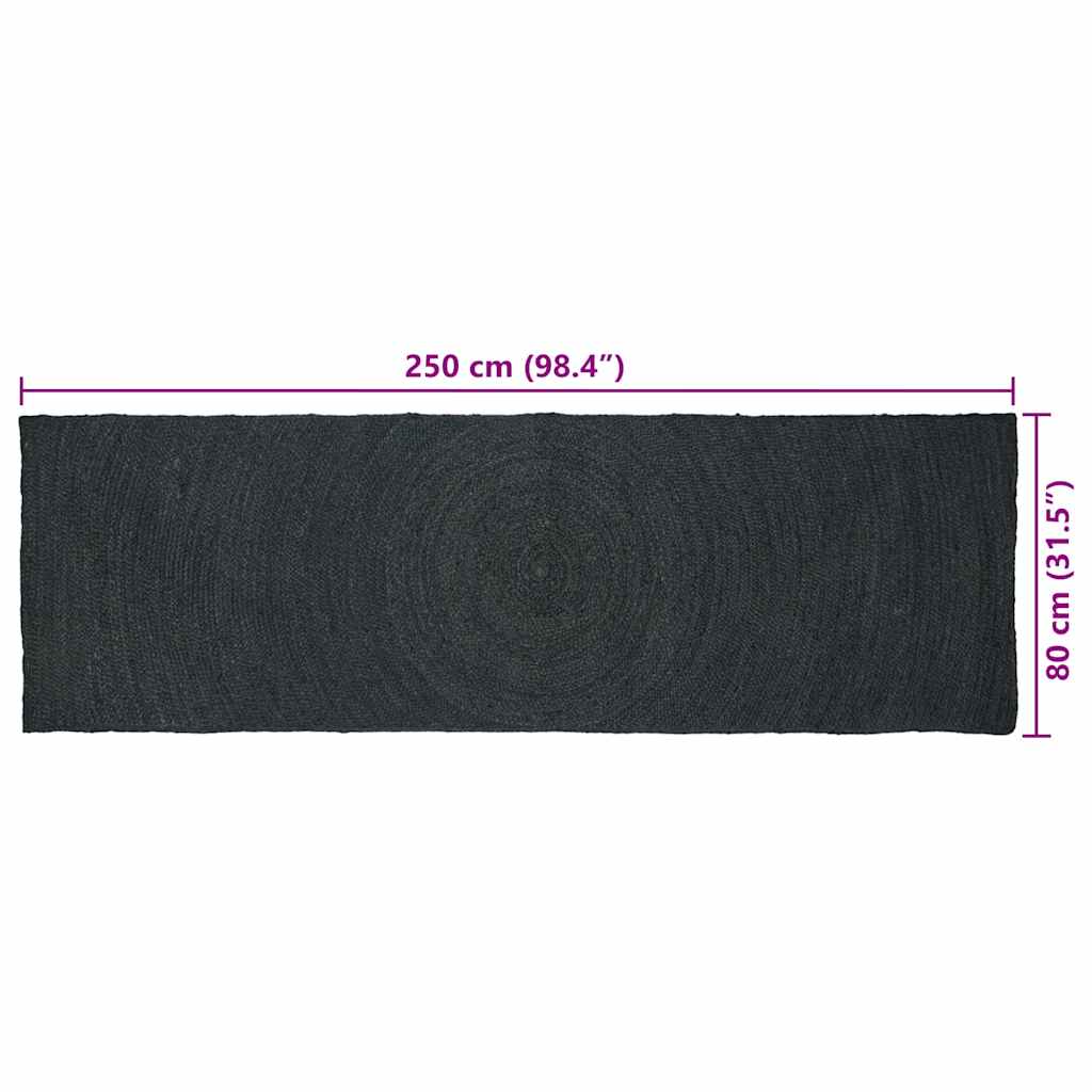 Килим Тъмен сив 80 x 250 cm юта - Image 9