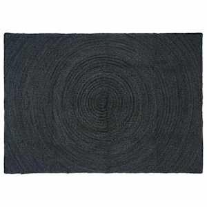 Kusové koberce Obdélníkový Tmavě šedá 140 x 200 cm juta - obrázek 1