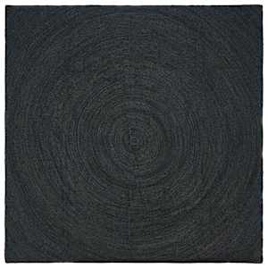Kusové koberce Tmavě šedá 200 x 200 cm juta - obrázek 1
