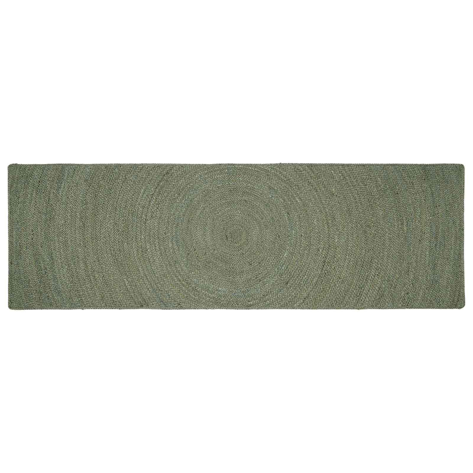 vidaXL Covoare de zonă Verde măsliniu 80 x 200 cm Iută
