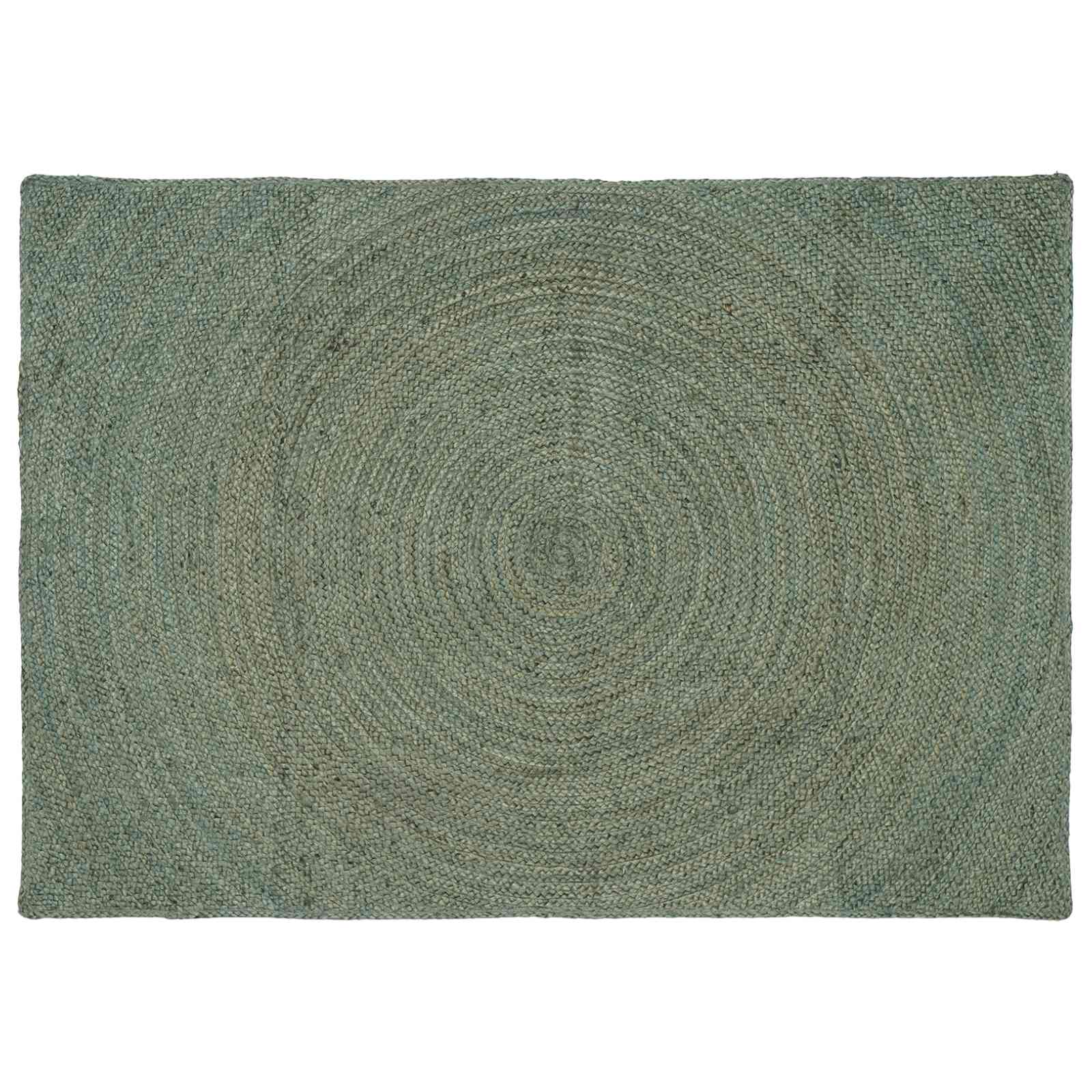 Vloerkleden Olijfgroen 140 x 200 cm Jute image 1
