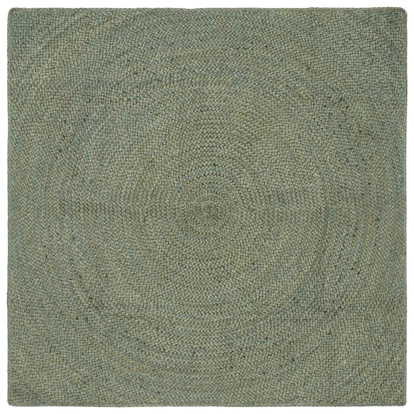 Vloerkleden Olijfgroen 160 x 160 cm Jute image 1