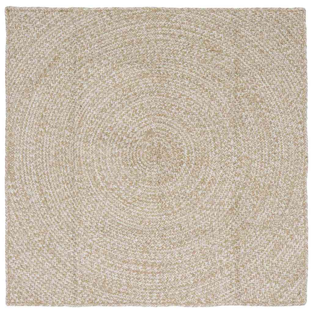 Килим Естествено и бяло 120 x 120 cm юта