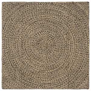 vidaXL Alavaip Naturaalne ja must 160 x 160 cm dužuut