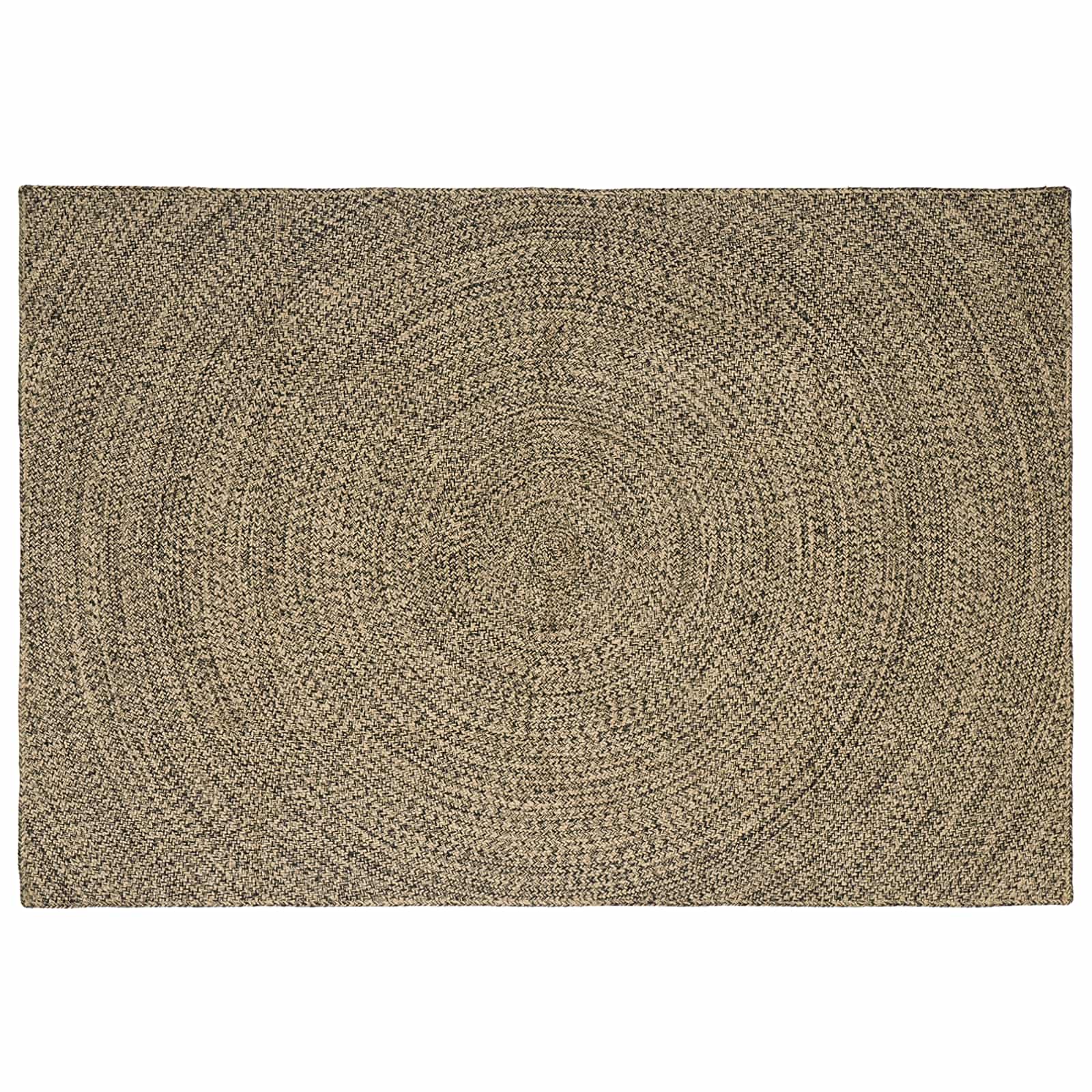 vidaXL Covor Natural și Negru 160 x 230 cm Iută