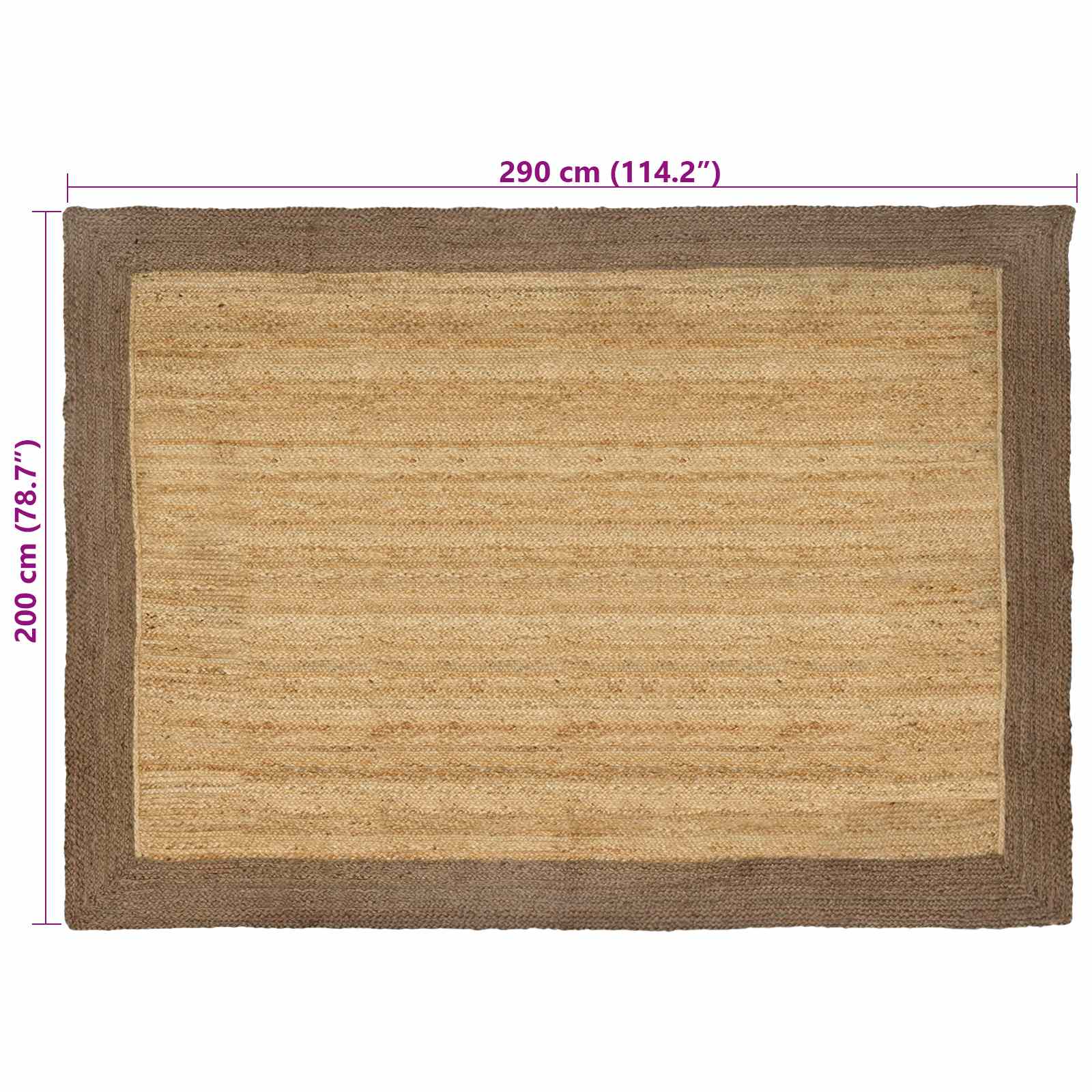 Vloerkleden Grijs 200 x 290 cm Jute image 8