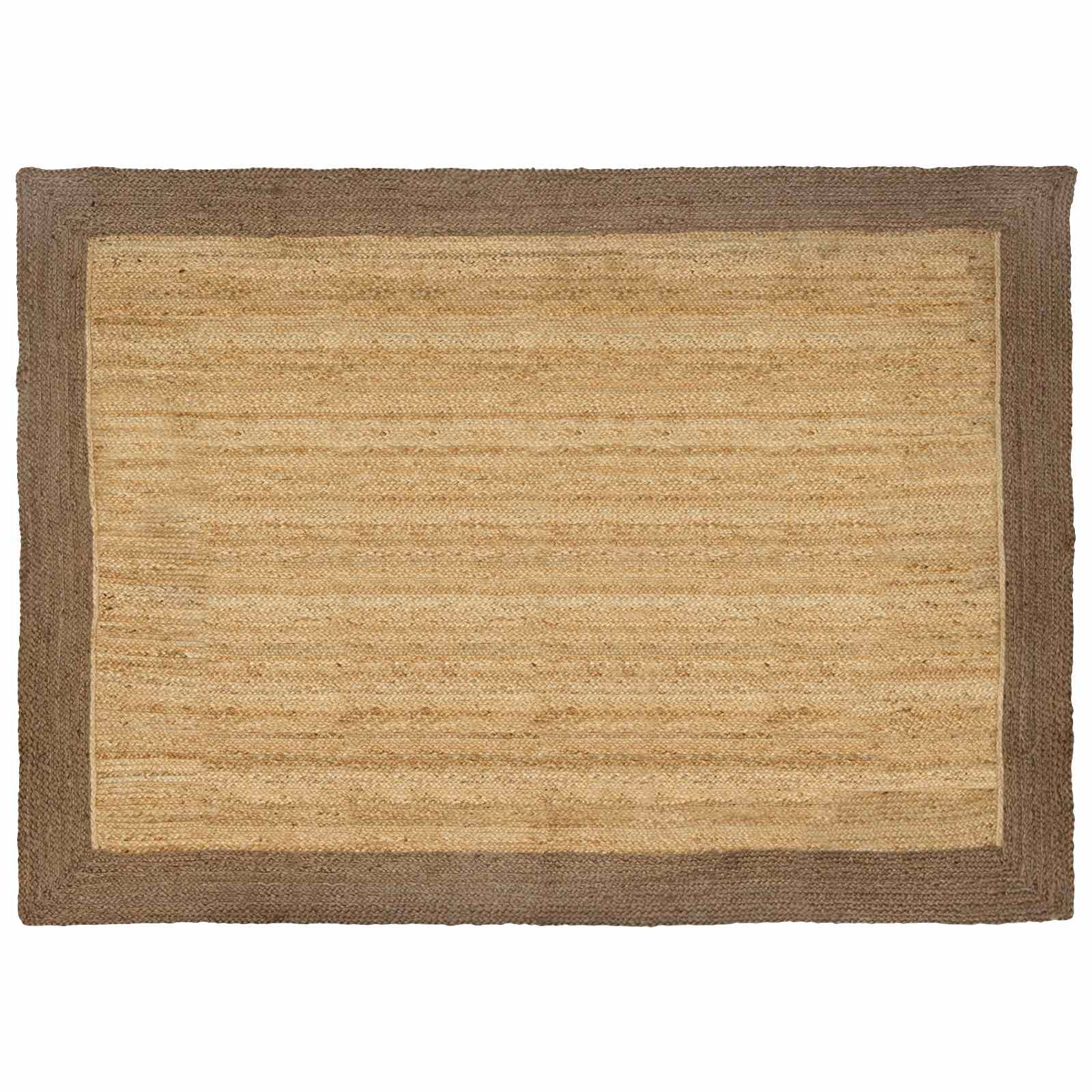 vidaXL Covoare de zonă Dreptunghiular Natural și Gri 240 x 340 cm Iută