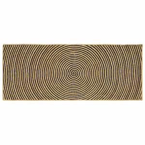 Preproga Naravna in črna 80 x 200 cm Juta