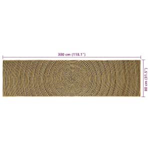 Kusové koberce Černá 80 x 300 cm juta - obrázek 9