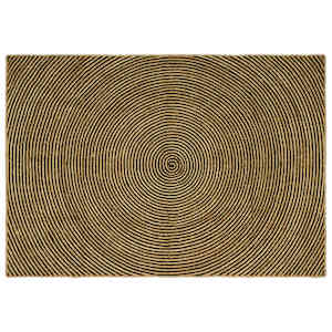 Preproga Naravna in črna 160 x 230 cm Juta