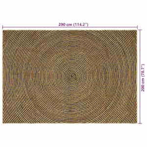 Kusové koberce Černá 200 x 290 cm juta - obrázek 9