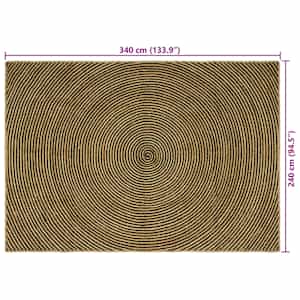 Kusové koberce Černá 240 x 340 cm juta - obrázek 9