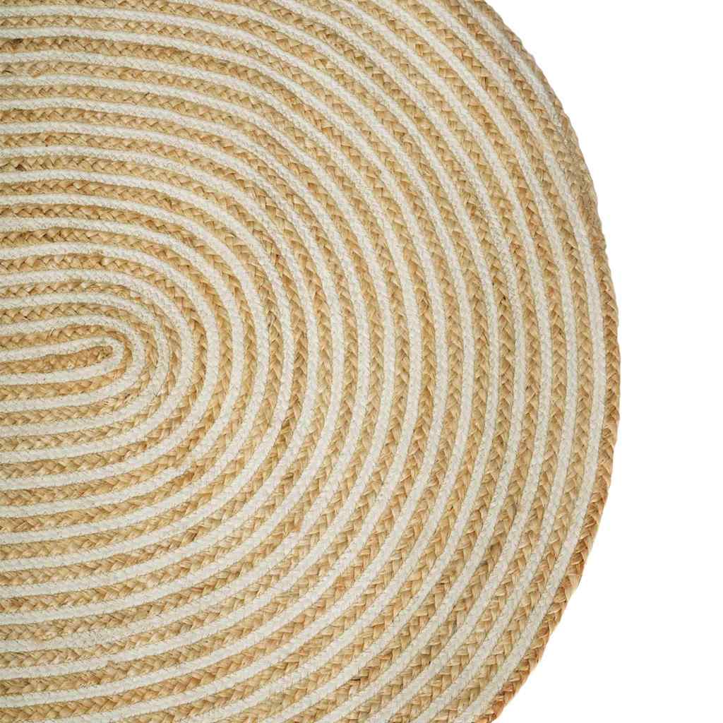 Vloerkleed Natuurlijk en Wit 122 x 183 cm Jute image 4