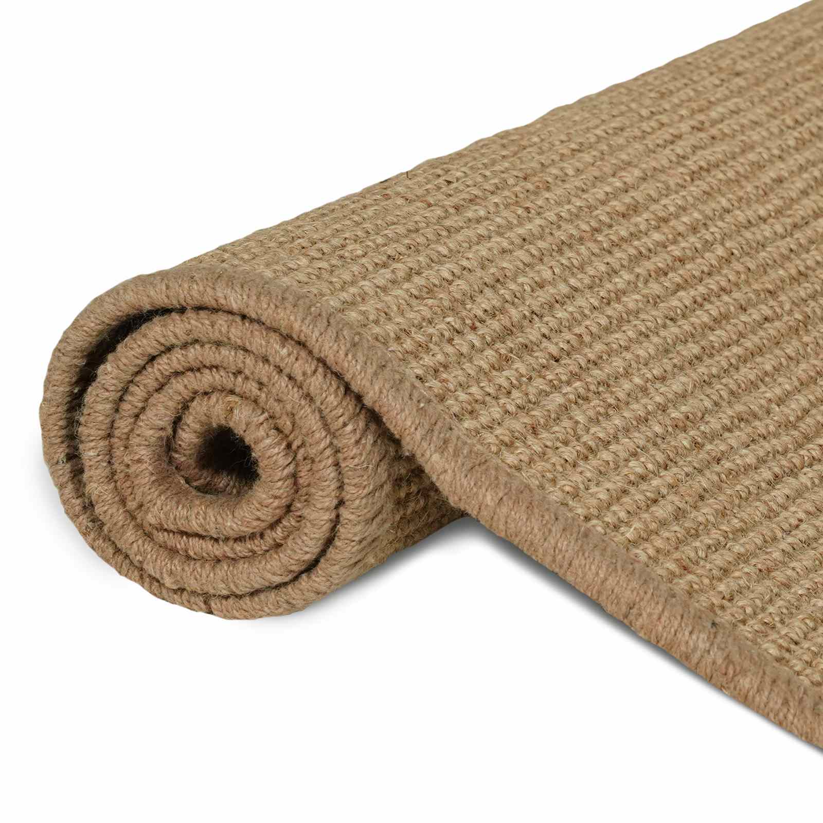 Gebied Tapijt Licht Bruin 80 x 400 cm Jute