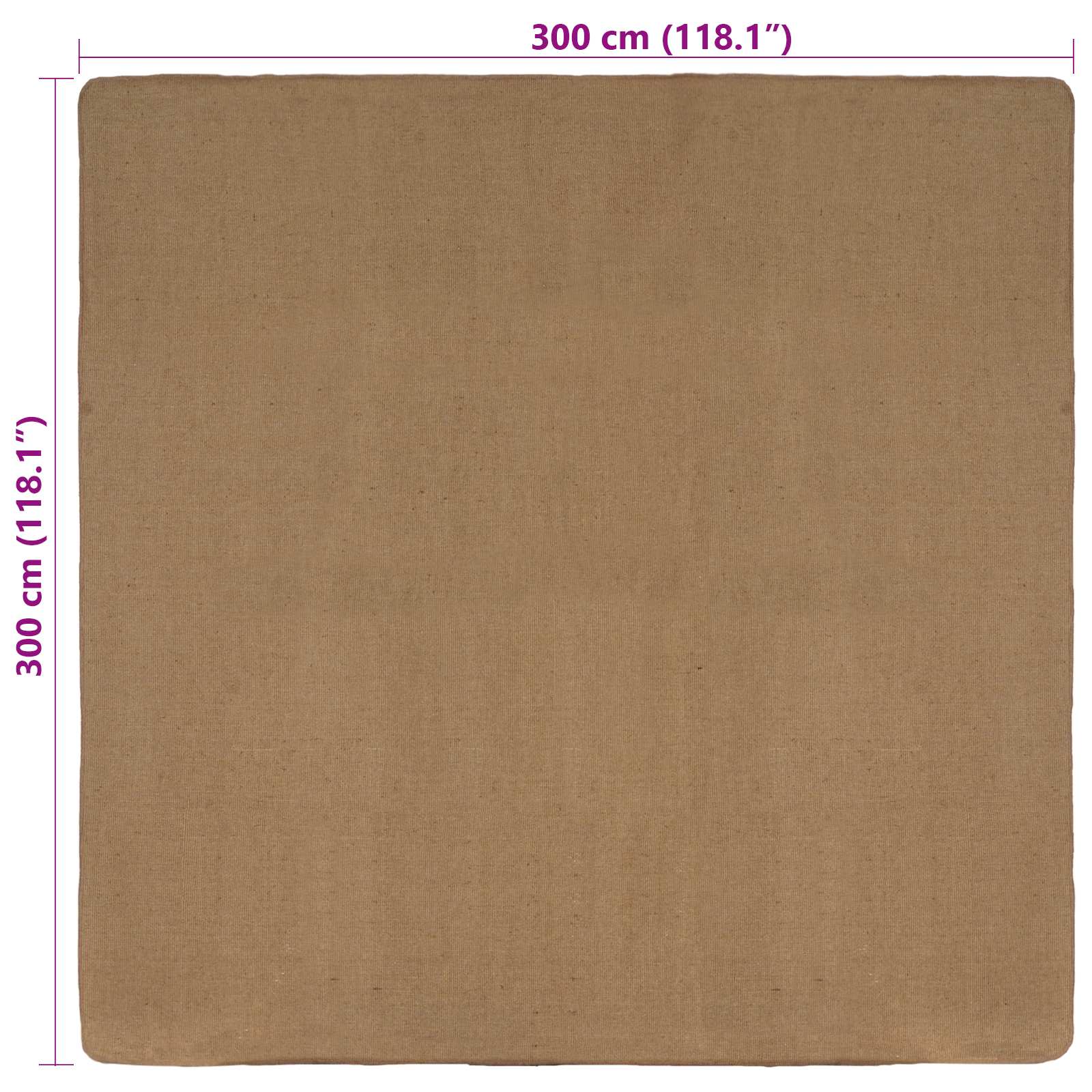Alavaip Helepruun 300 x 300 cm dužuut 9 Kõik vajalik sinu aeda ja koju! Alavaip Helepruun 300 x 300 cm dužuut - Pilt 9
