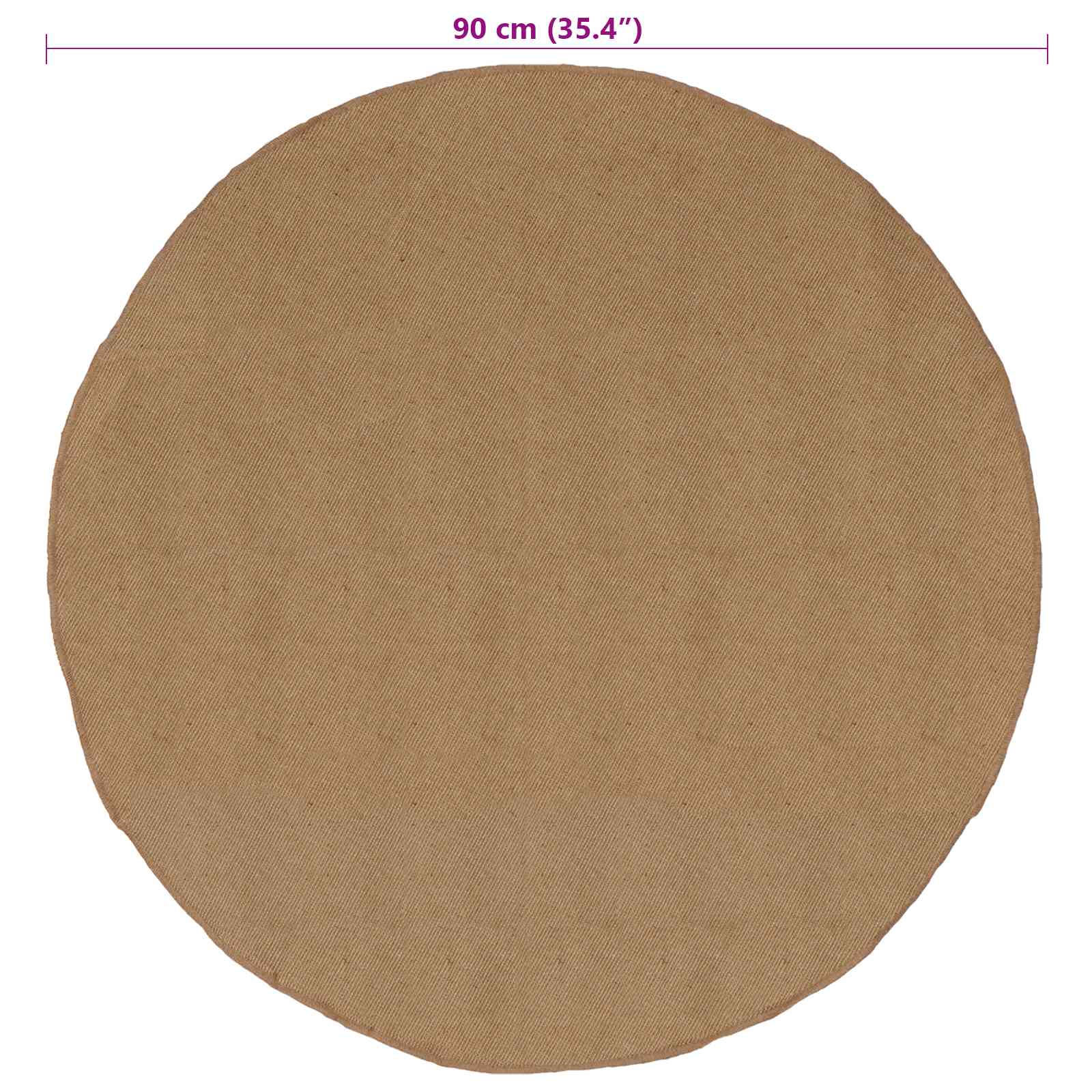 Tapijt Naturel Ø 90 cm Jute image 7