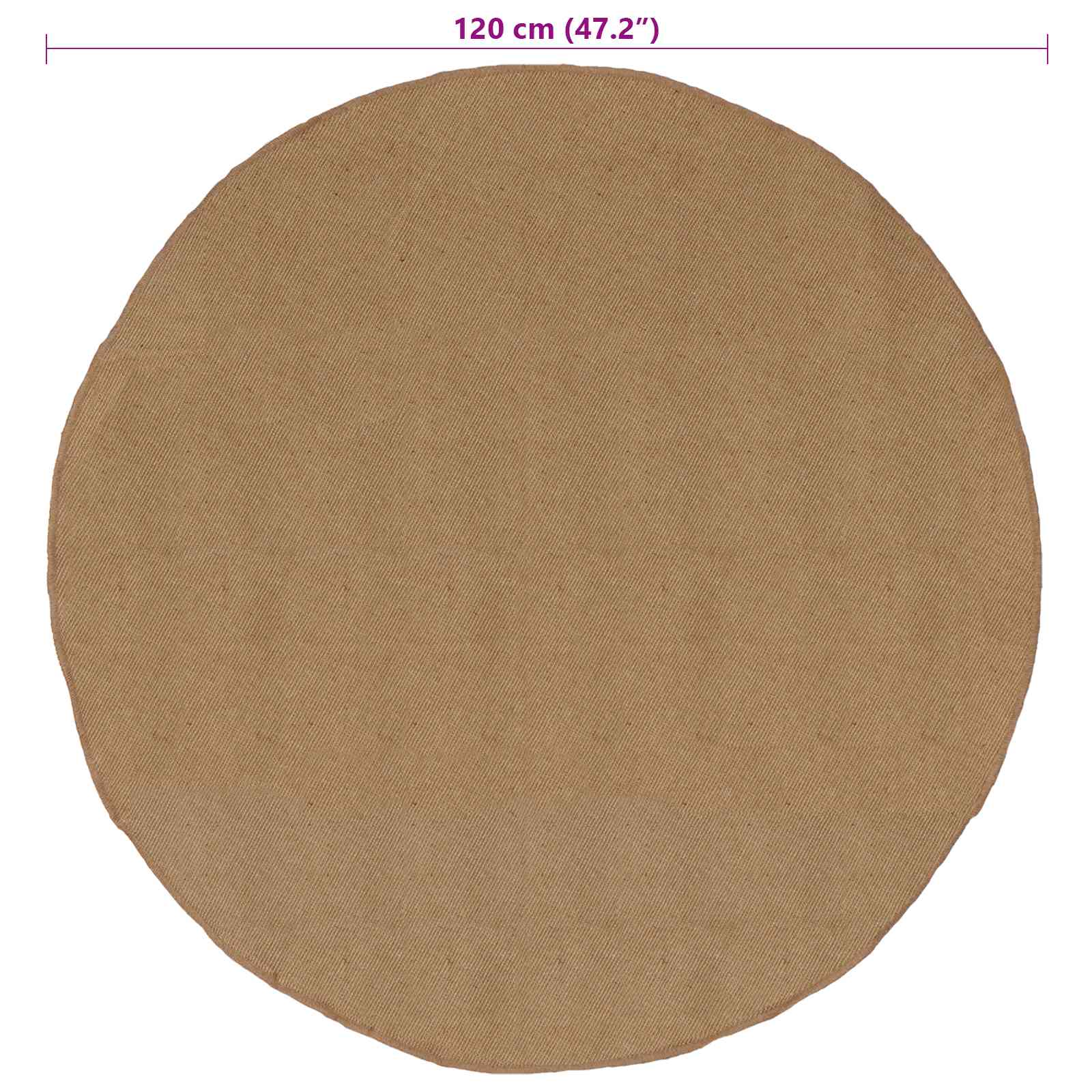 Tapijt Naturel Ø 120 cm Jute image 7