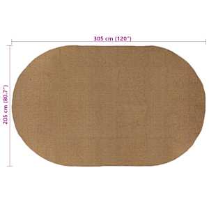 Kusové koberce Přírodní 205 x 305 cm juta - obrázek 7