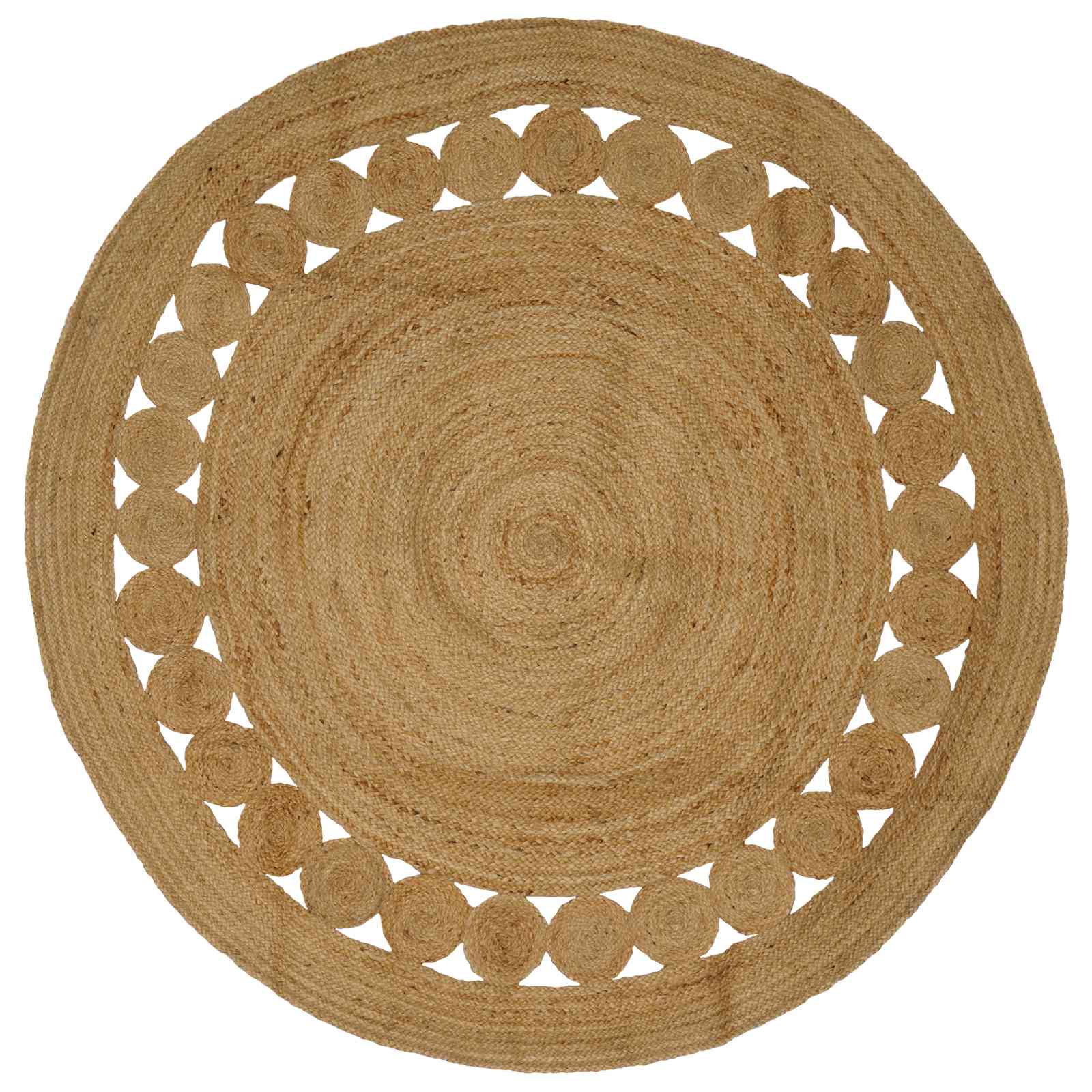 Tapijt Naturel Ø 210 cm Jute image 1