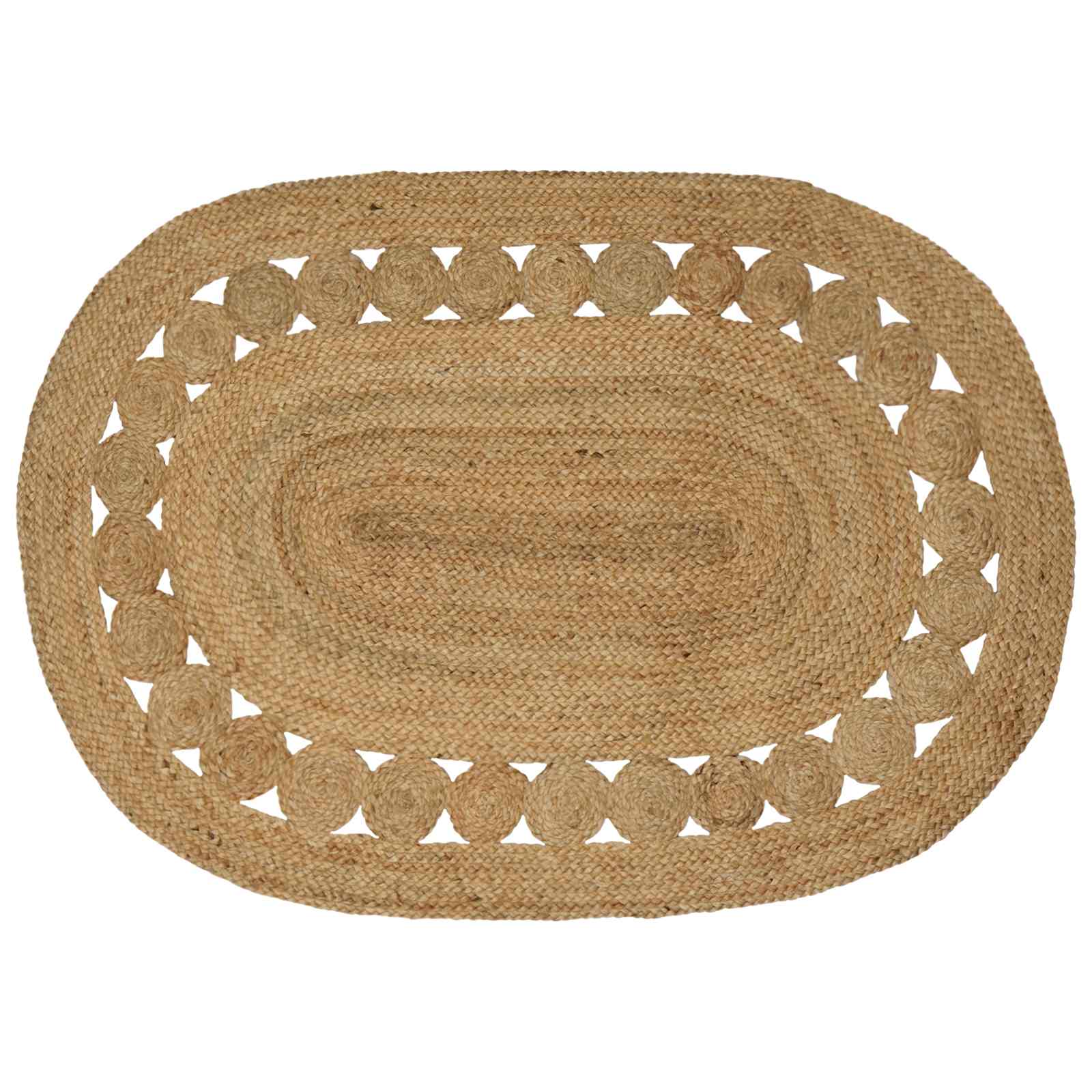 Tapijt Bruin 100 x 152 cm Jute image 1