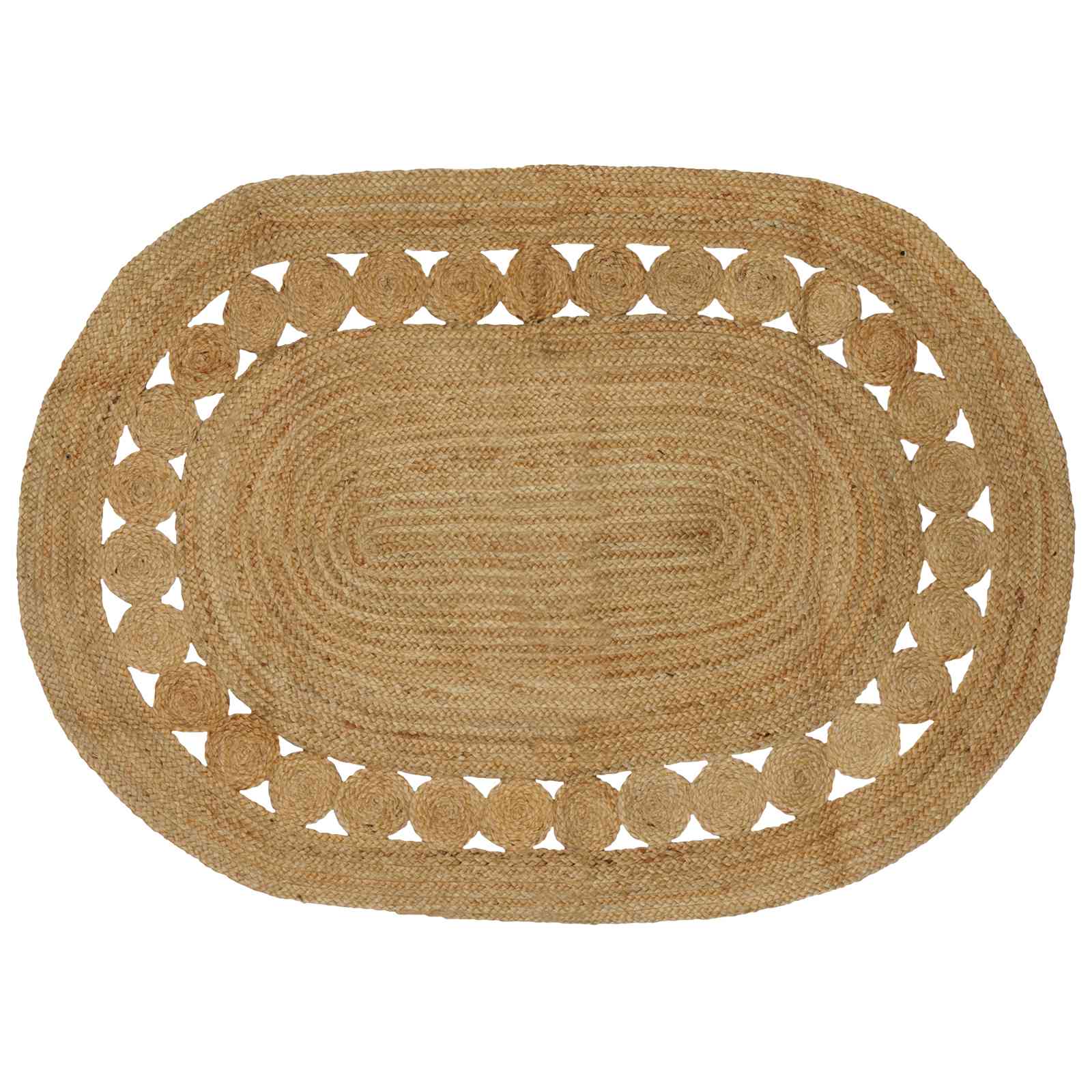 Tapijt Bruin 122 x 183 cm Jute image 1