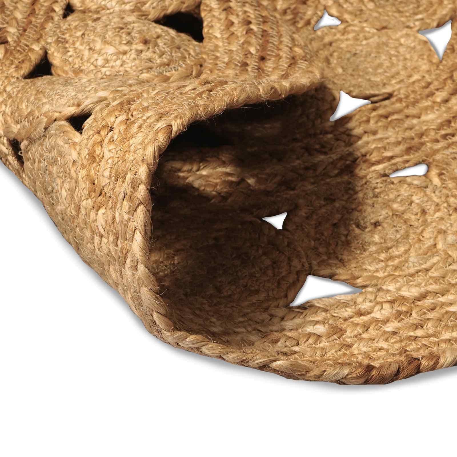 Tapijt Naturel Ø 90 cm Jute image 5