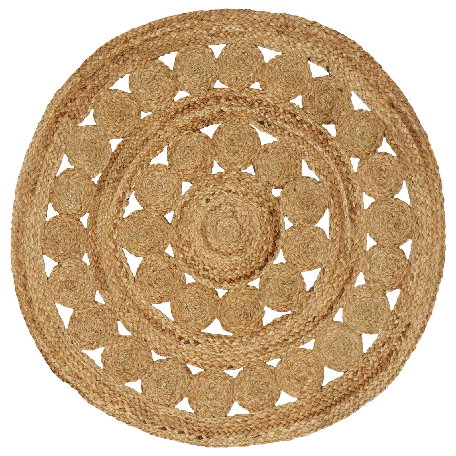 Tapijt Naturel Ø 90 cm Jute image 1