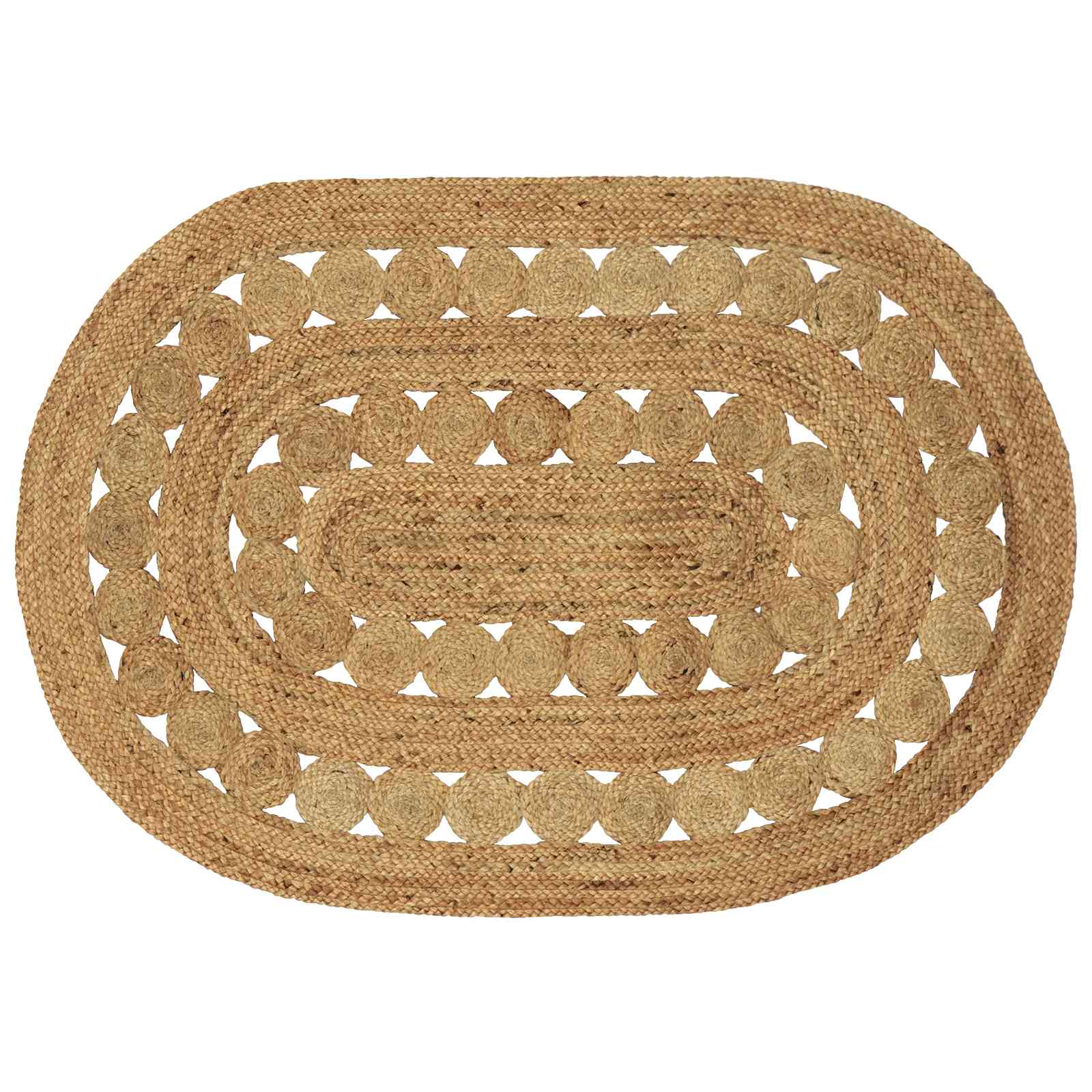 Tapijt Bruin 100 x 152 cm Jute image 1